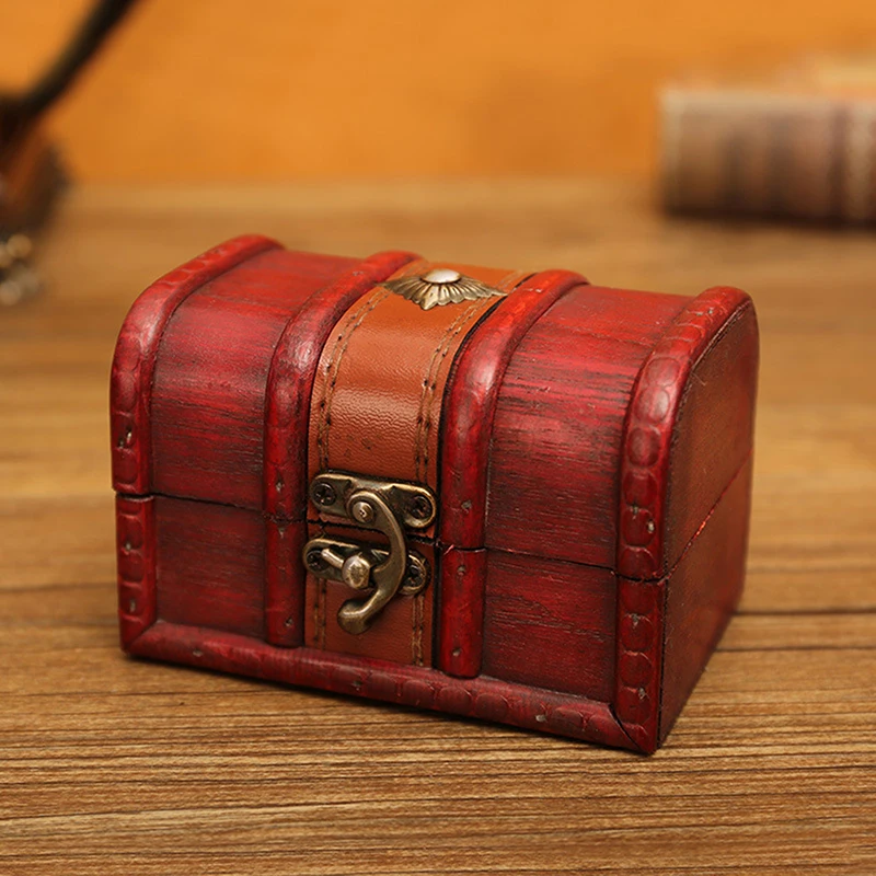 1 قطعة الكنز الرجعية الصدر خمر صندوق تخزين الكنز أصبع البنك مجوهرات المنظم صندوق توفير للديكور المنزل #4