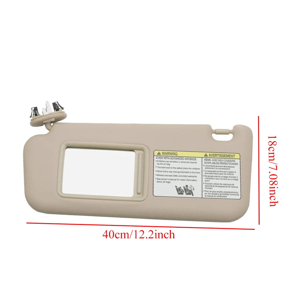 Car Front Sun Visor Left/Right Car Sun Shield With Makeup Mirror for Toyota RAV4 2006 2007 2008 2009 2010 2011 2012 2013
