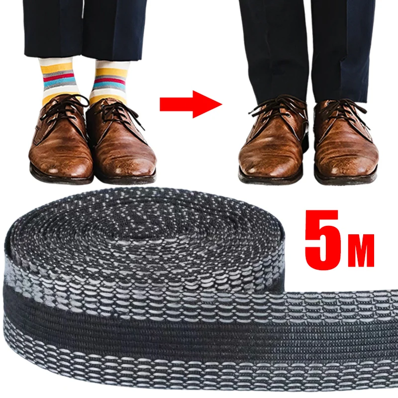 5M Self-Adhesive Tape for Pants No Sew Hemming Iron on Pants Shortening Tape Iron Fabric Tapes for Hemming Jean Trouser Skirt