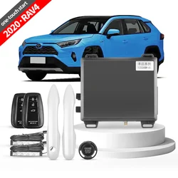 Dla Toyota RAV4 Alarm samochodowy z autostartem Push One Button Auto Start Stop Keyless Entry System Smart Key Remote Start Kit Auto