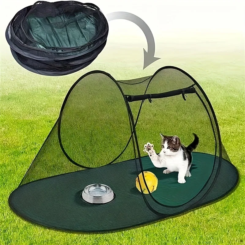Portable Cat Tent Camping Dog Tent Outdoor Pet Travel Tents Fences Dogs Playpens Cage