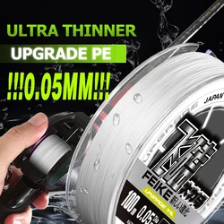 ZUKIBO-sedal de pesca Nano trenzado con láser ultradelgado, 1000M, 500M, 300M, 100M, multifilamento súper suave y fuerte, línea de pesca de PE para carpa