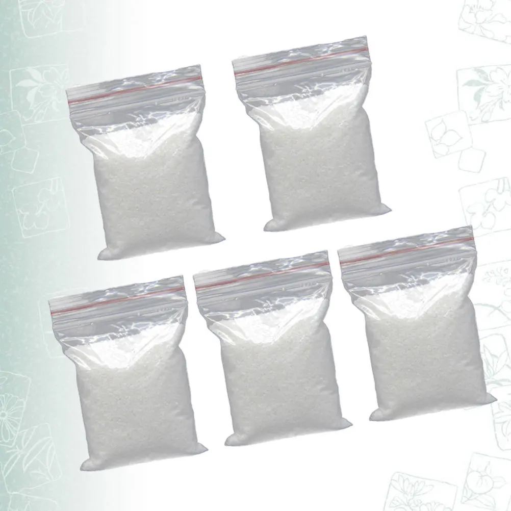 Substrat d'aquarium multifonctionnel en sable blanc 80G, 5 paquets, décorations pour Aquarium, Vase de jardin, arrangements floraux scintillants