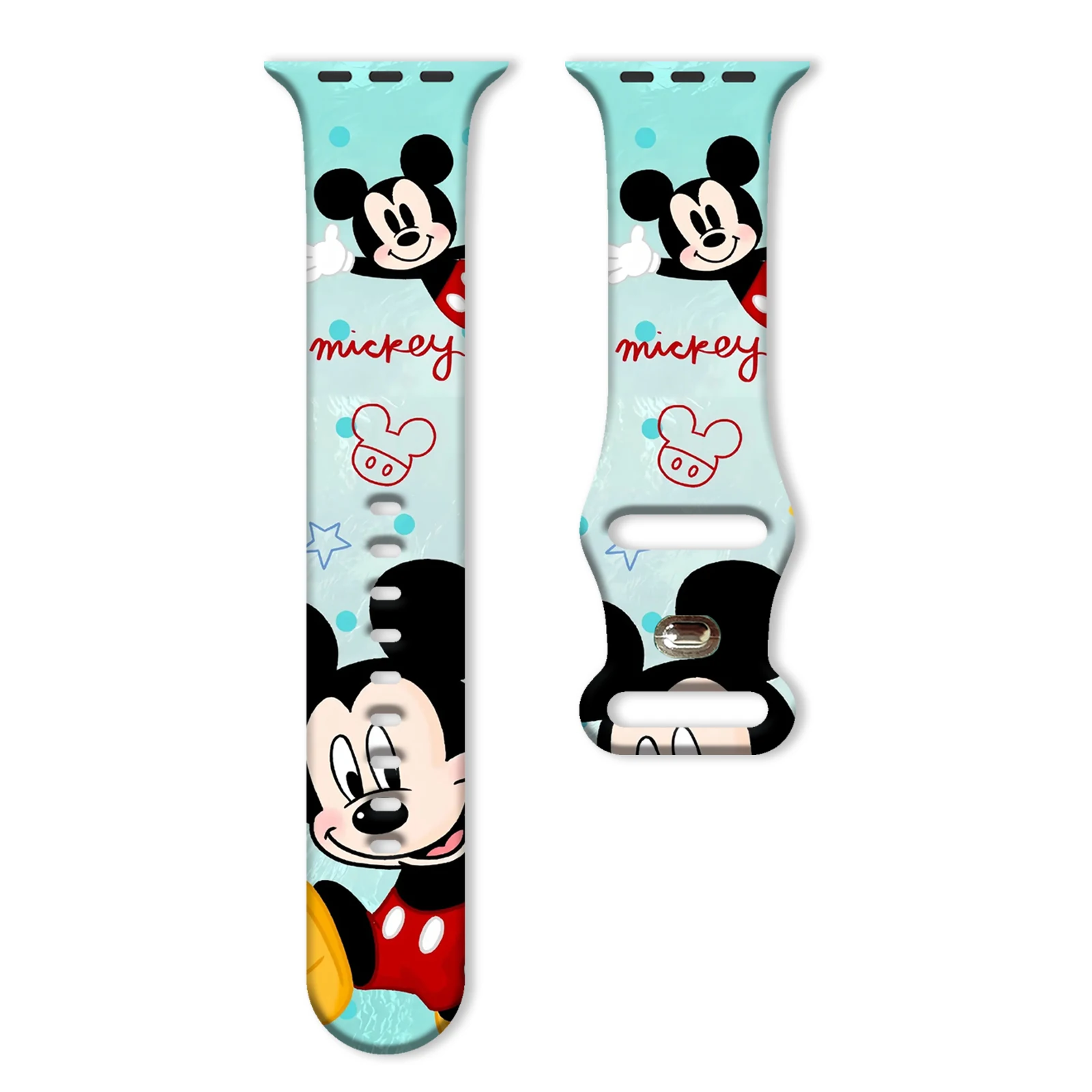 

Disney Series Printed Pattern Silicone Strap Suitable For Apple Watch 11/10/9/8, Interchangeable IWatch 49mm/46mm/44mm/42mm/41mm