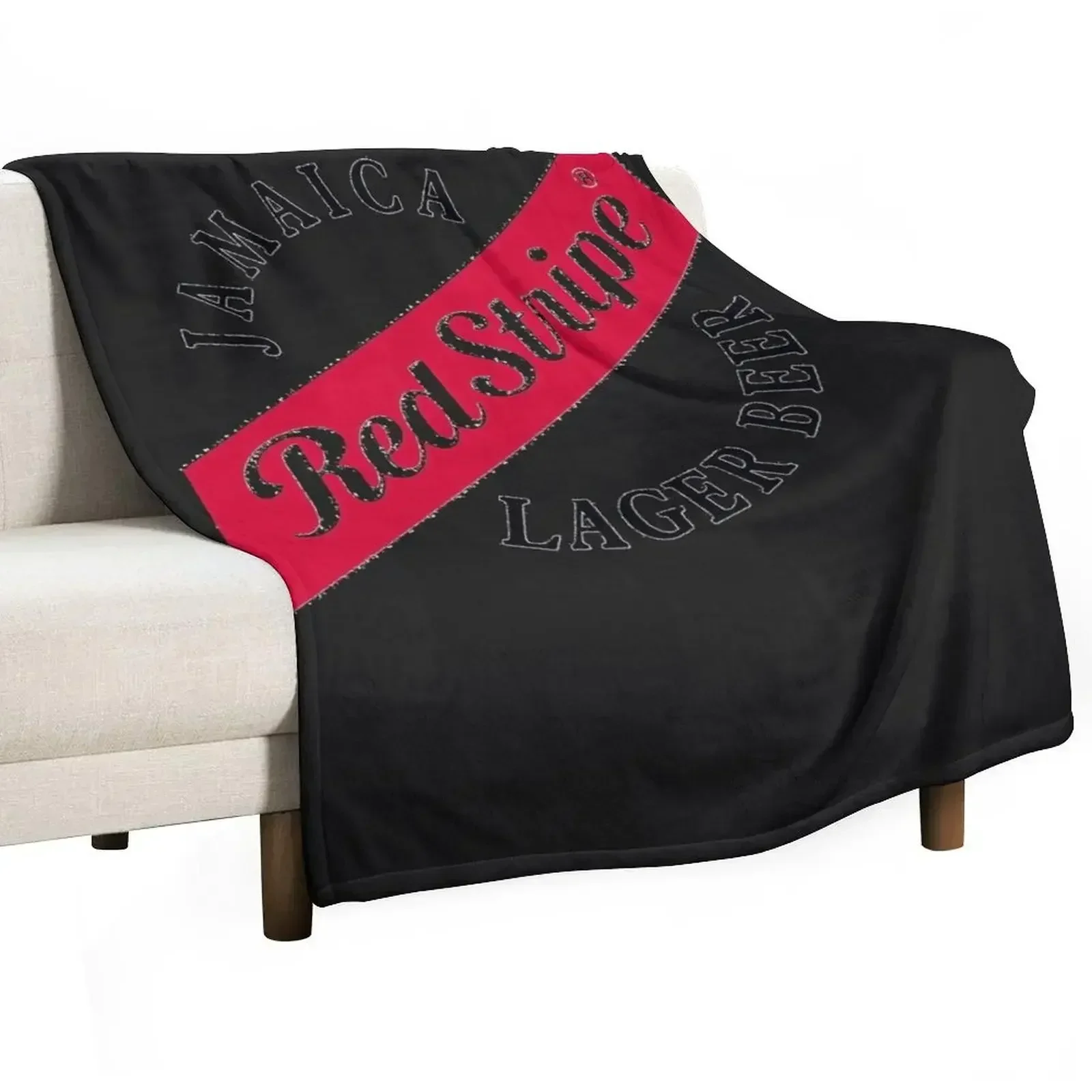 Jamaica Red Stripe Lager Beer Essential Throw Blanket Vintage Decorative Sofas Blankets