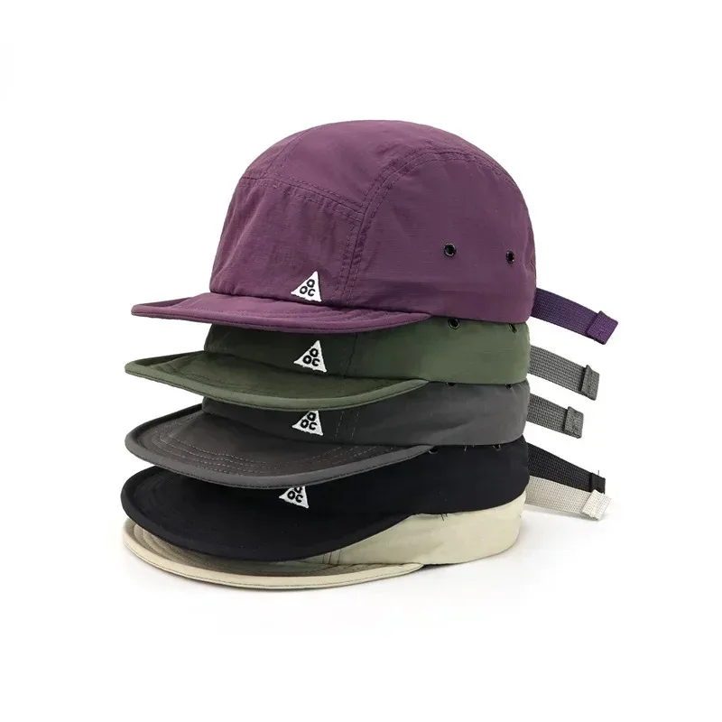 5-teilige, kurze Krempe, schnell trocknende Golf-Baseballkappen, weiche, leichte Sport-Laufkappe für Herren, Unisex, Outdoor, UPF50+, Schirmmütze – Detail 12