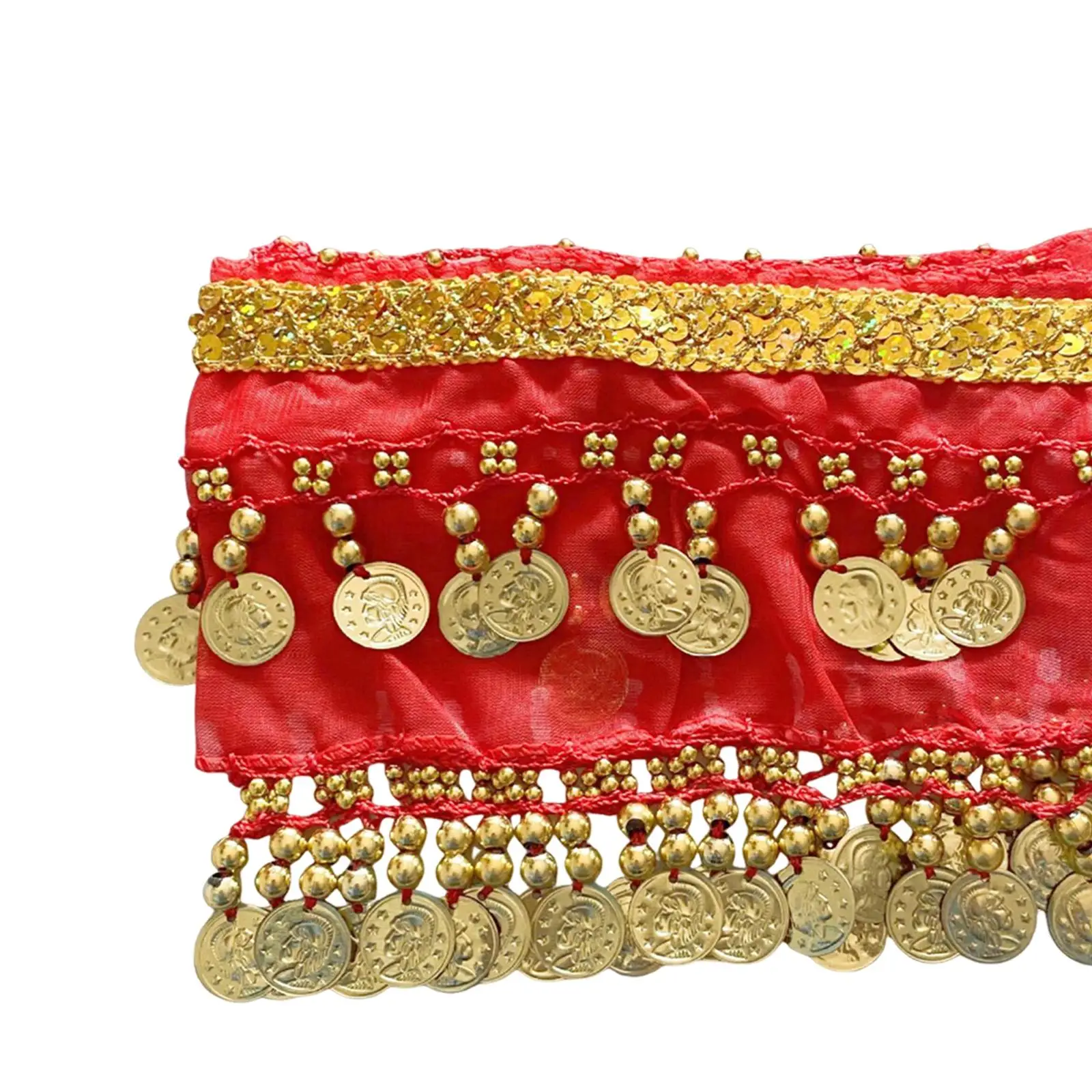 Creative Pet Belly Dance Scarf Sequin Hip Skirt for Small Dog Fancy Dress Up and Holiday Costumes