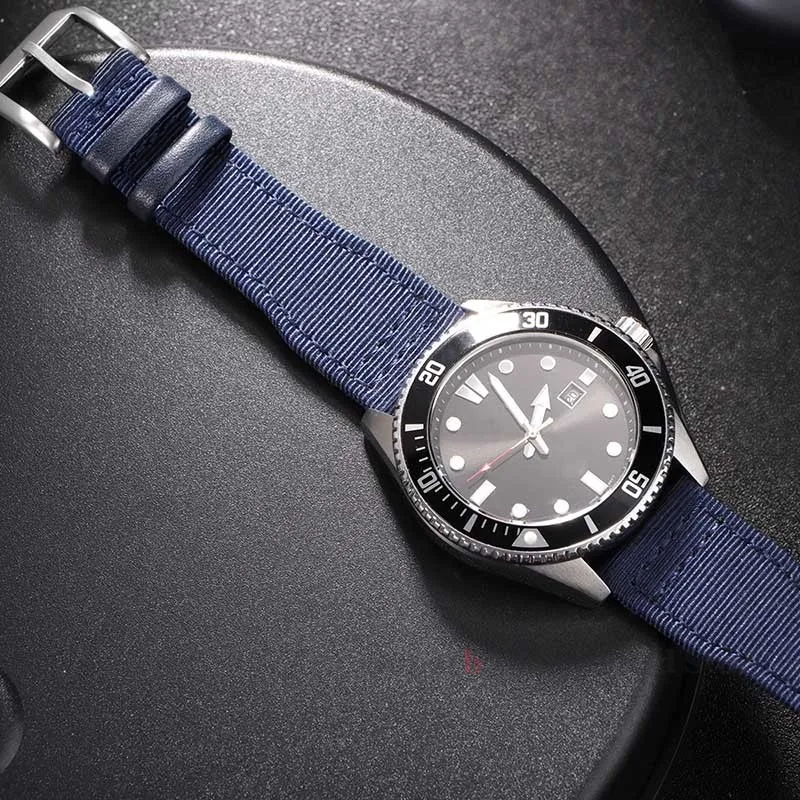 20mm 21mm 22mm Nylon Canvas Watch Strap for IWC Pilot Strap Waterproof Sport Watch Strap Replacement Watch Fabric Bracelet