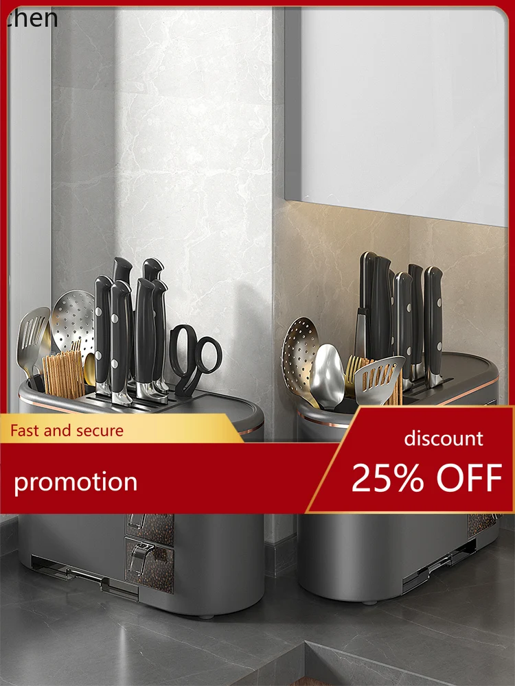 

YFY Kitchen Rack Seasoning Can Rack Seasoning Chopsticks Knife Holder Knife