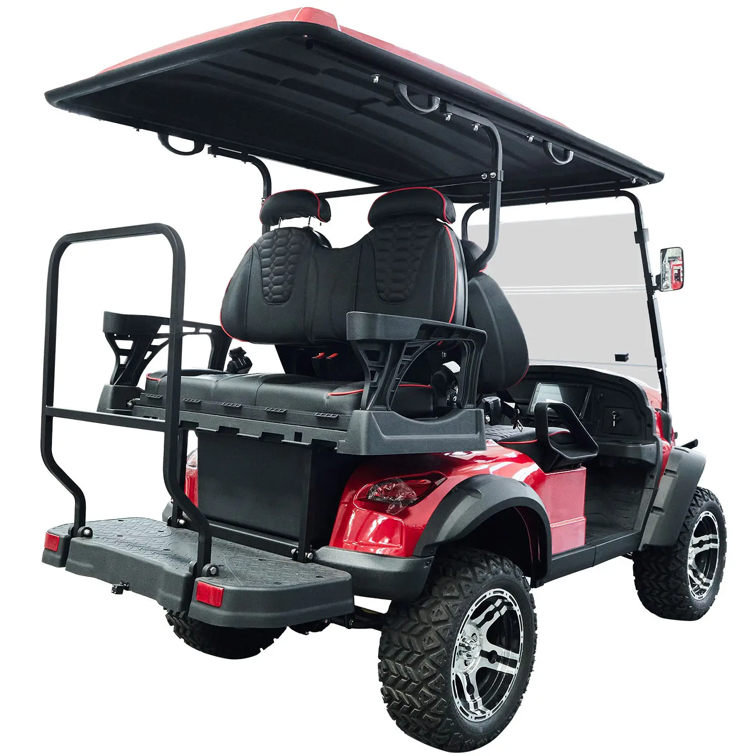 China Manufacture Electric Golf Cart Beach Resort 4 Passenger Off Road 4 Wheel Honoured Guest Electric Hunting Golf Carts