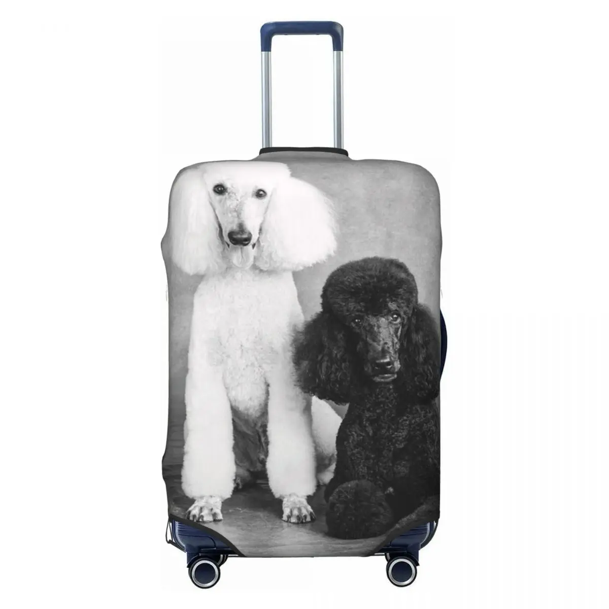 

Custom Poodle Dog Luggage Cover Cute Pudel Caniche Suitcase Protector Covers Suit For 18-32 inch