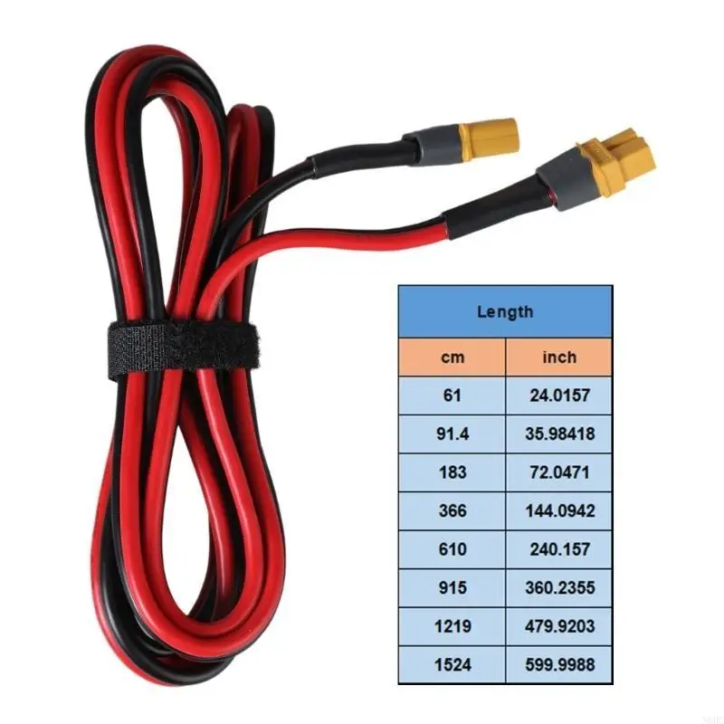 XT60 Connectors Extension Cable Male to Female Battery Charging Cable Replacement for Remote Control Models Drones N0HC