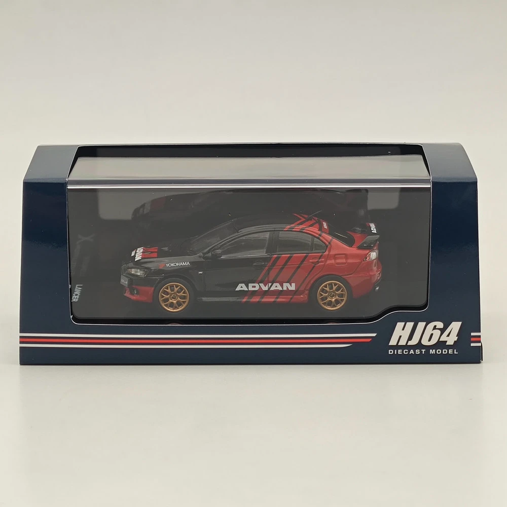 1/64 Hobby Japan Lancer Evolution X Yokohama Advan Color HJ644053AV Diecast Model Car Limited Collection