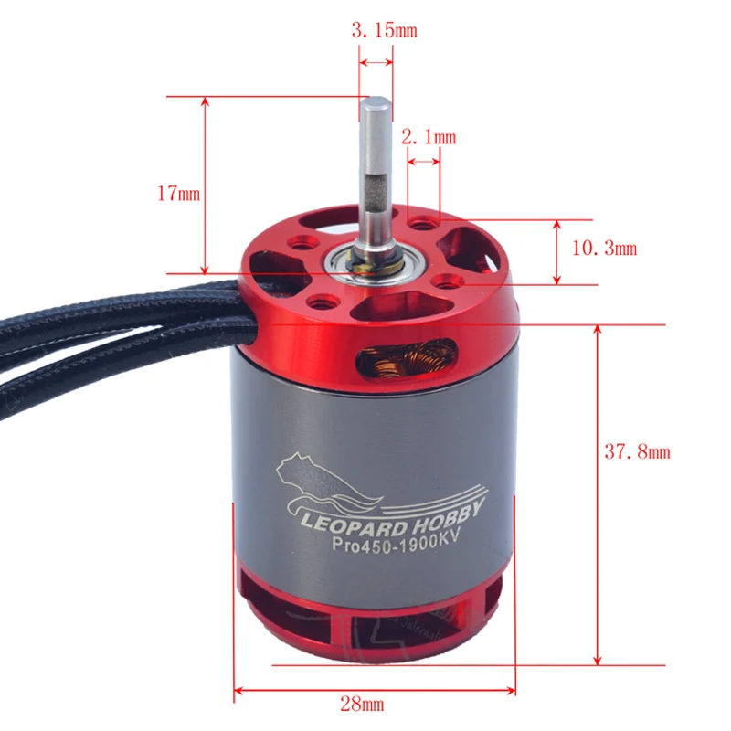 Leopard Hobby Motor LC250-340/3900KV LC450-3500/4000/4200KV LC500-1450/1740KV  Pro450-1900KV High Power Brushless System