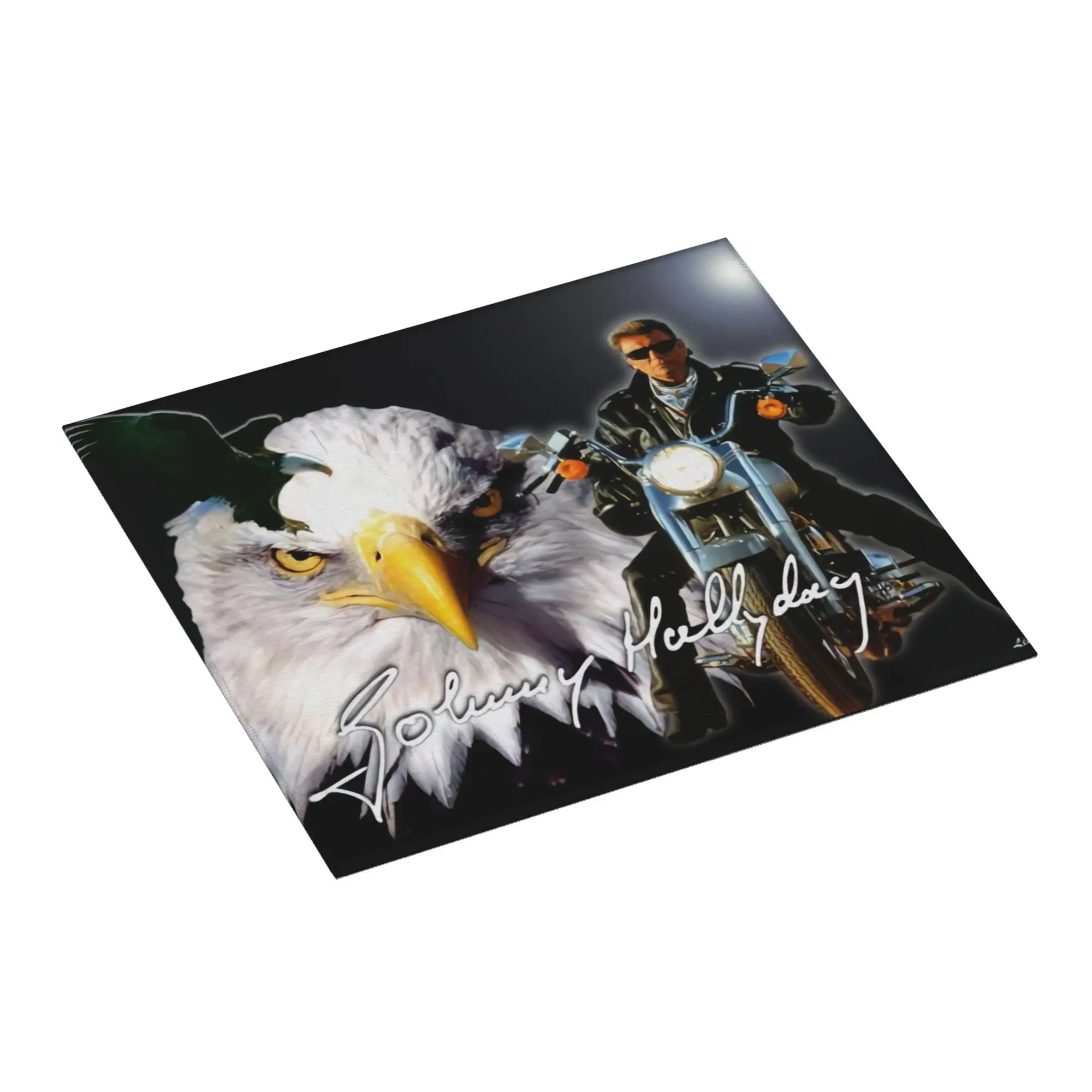 Drying Mat For Kitchen Johnny Hallyday Avec Aigle Barware Tableware Oil Proof Motorcycle Washable Kitchen Sink Drying Pad