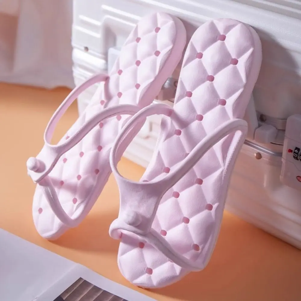 

Удобные быстросохнущие тапочки, женские противоскользящие складные тапочки с открытым носком, домашняя одежда, пляжные сандалии, тапочки на плоской подошве для кемпинга