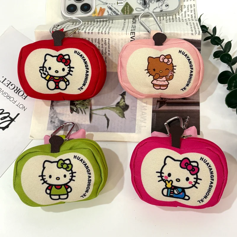 Cute Cat Mini Coin Purse Small Accessories Pouch Tiny Cute Bag Charm Keychain Holder