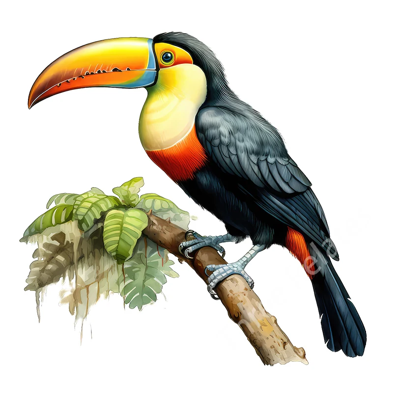 Three Ratels QN22 Toucans Watercolor stickers art wall stickers for home decoration waterproof car stickers