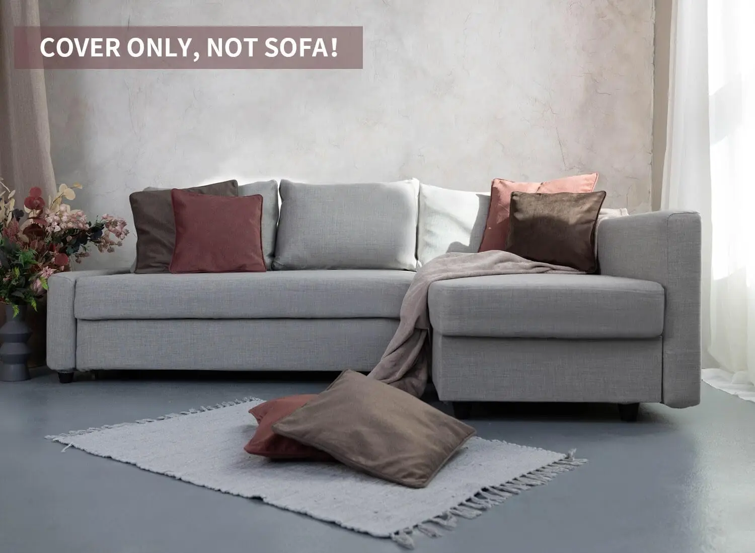 أغطية أغطية غلاف فريدهن مناسبة لسيارة ايكيا فريدهان مع غطاء زاوية تشيس، غطاء سرير أريكة، غطاء مقطعي