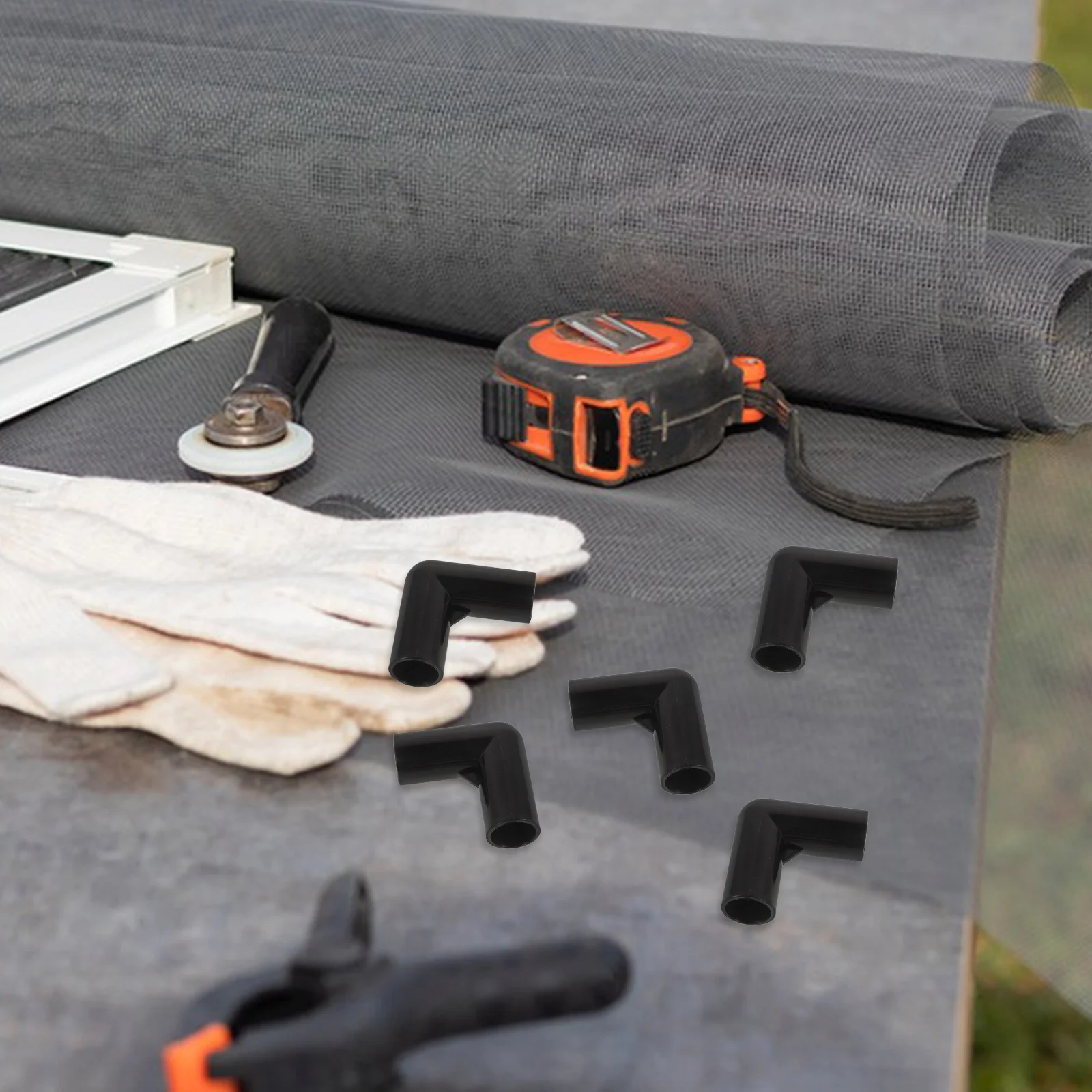 30 قطعة عمود الخيمة محول البلاستيك الزاوية اليمنى الكوع موصلات المظلة استبدال أجزاء تركيبات إطار خيمة خارجية #6