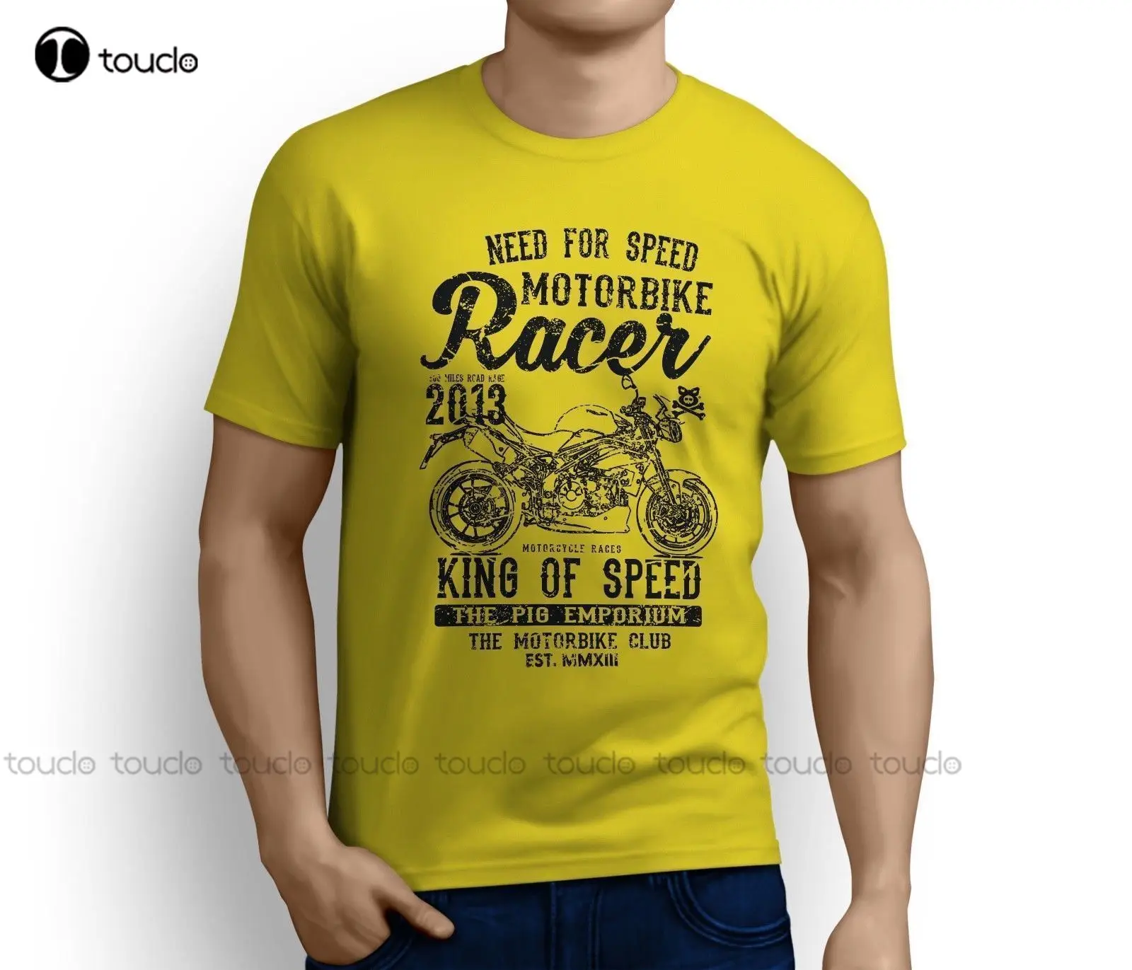 Newest Men'S Funny Fashion Classic Motorbike Speed Triple R 2015 Inspired Motorcyclehip Hop T-Shirt Printed T Shirts Unisex