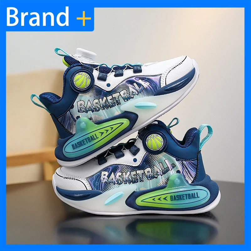 

Детские баскетбольные кроссовки, весенние новые дышащие спортивные туфли на плоской подошве, нескользящие, износостойкие, повседневные детские кроссовки