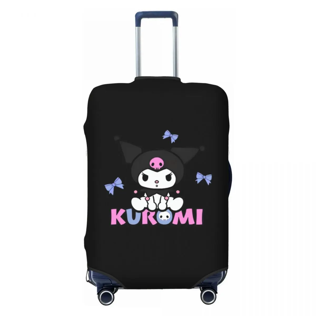 

Custom Sanrio Anime Kuromi Travel Luggage Cover Elastic Suitcase Cover Protector Fit 18-32 Inch