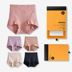 3pcs Cotton Women's Panties Sexy High Rise Underwear Briefs Soft Underpants Tighten Abdomen Female Breathable Intimates Lingerie
