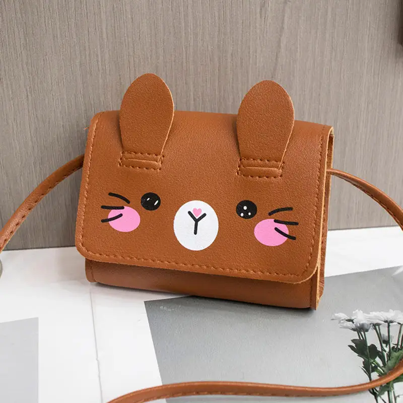 Children Mini PU Leather Handbags Princess Small Crossbody Bags Cute Kids Coin Purse Wallet for Daily Dress‑up Play