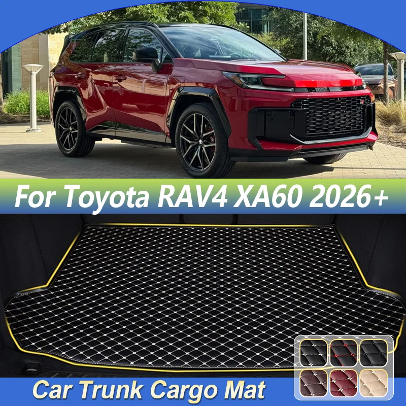 

Car Trunk Mat For Toyota RAV4 2026 Accessories XA60 MK6 Leather Anti-dirty Cargo Storage Pad Cushion Boot Carpet Auto Interior