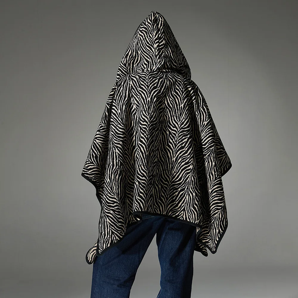 

Bla плащ с капюшоном и цветочным принтом, накидка на плечо, осень-зима, новый модный шарф из полипропиленового материала китайского происхождения