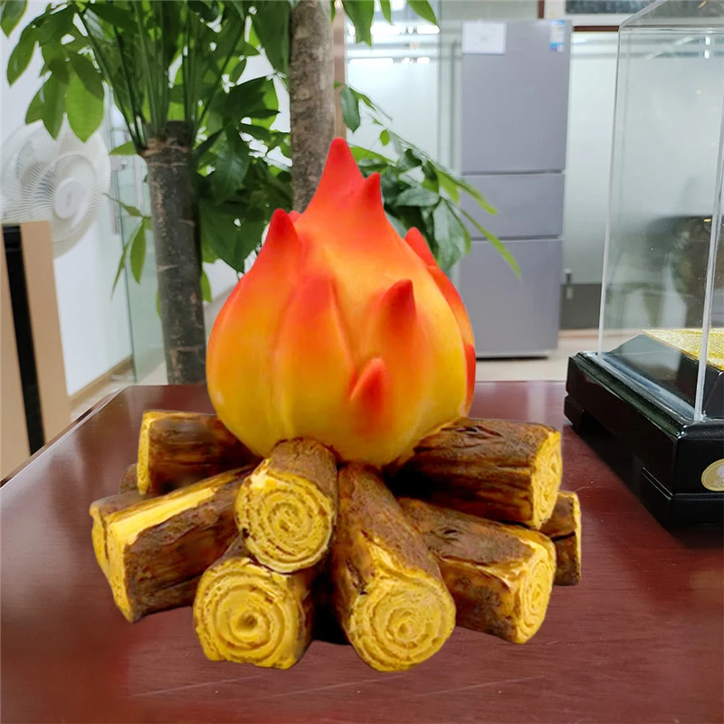 Fake Fire Charcoal Flame Lamps Fake Fireplace Decoration Firewood For Fireplace Decorative Artificial Chimneys Simulation Props