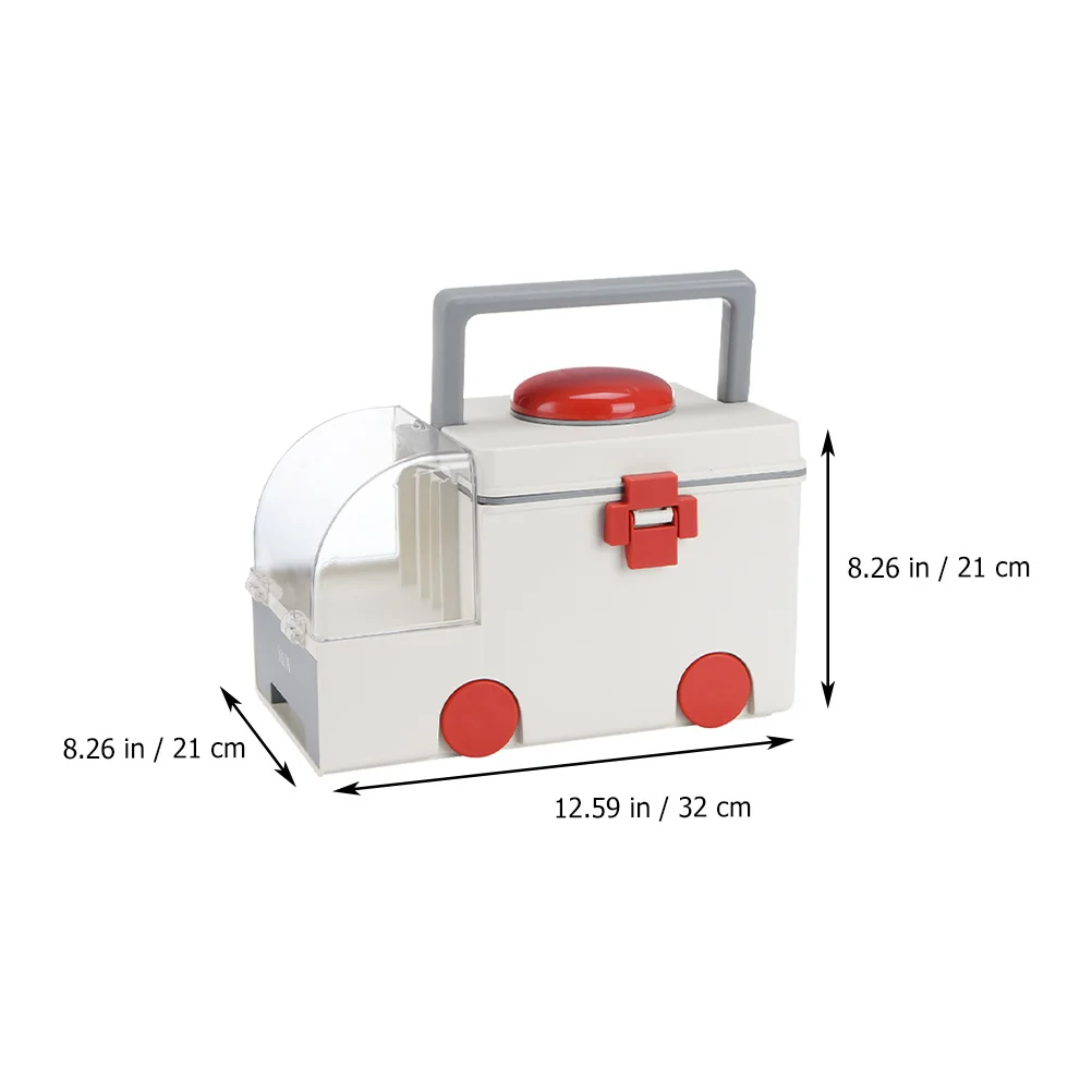 Versatile First Aid Box for Home and Travel Large Capacity Medicine Case Secure Lockable Plastic Storage Organizer Box