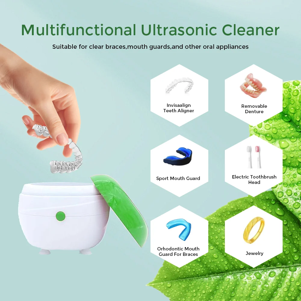 Mini Ultrasonic Cleaner Jewelry Watch Glasses Toothbrushes sterilizer Washing Machine Circuit Board Intelligent Control Cleaner