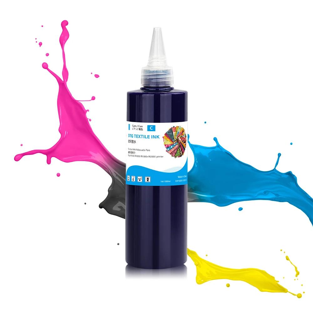 Winnerjet 250ml DTG Textile ink For Ricoh Ri100 Ri1000 Ri1000x Ri2000 printer