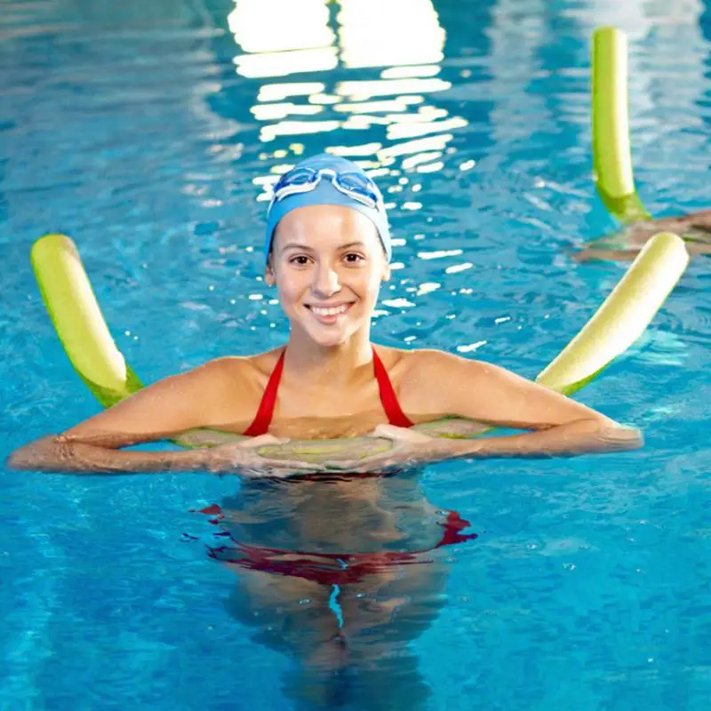 Criança piscina espuma macarrão forte flutuabilidade piscina flutuador de água vara macarrão natação flutuador ajuda para piscina acessórios