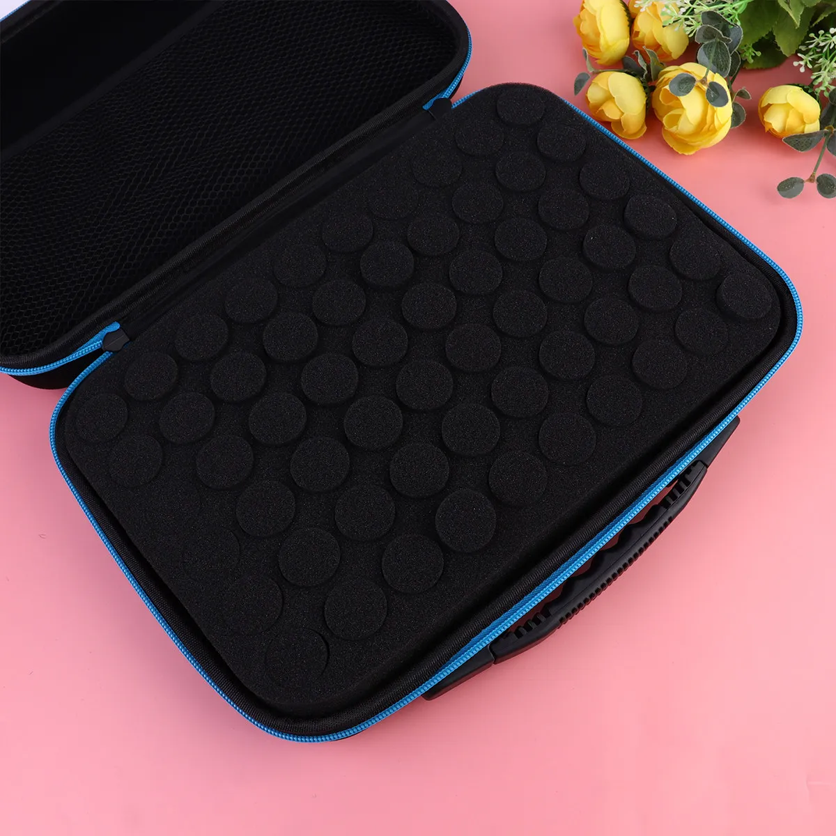 15Ml Essential Oil Storage Bag Premium Polyester Travel Organizer with Zipper Shockproof Drop Proof Portable Handle for 15Ml - view 6