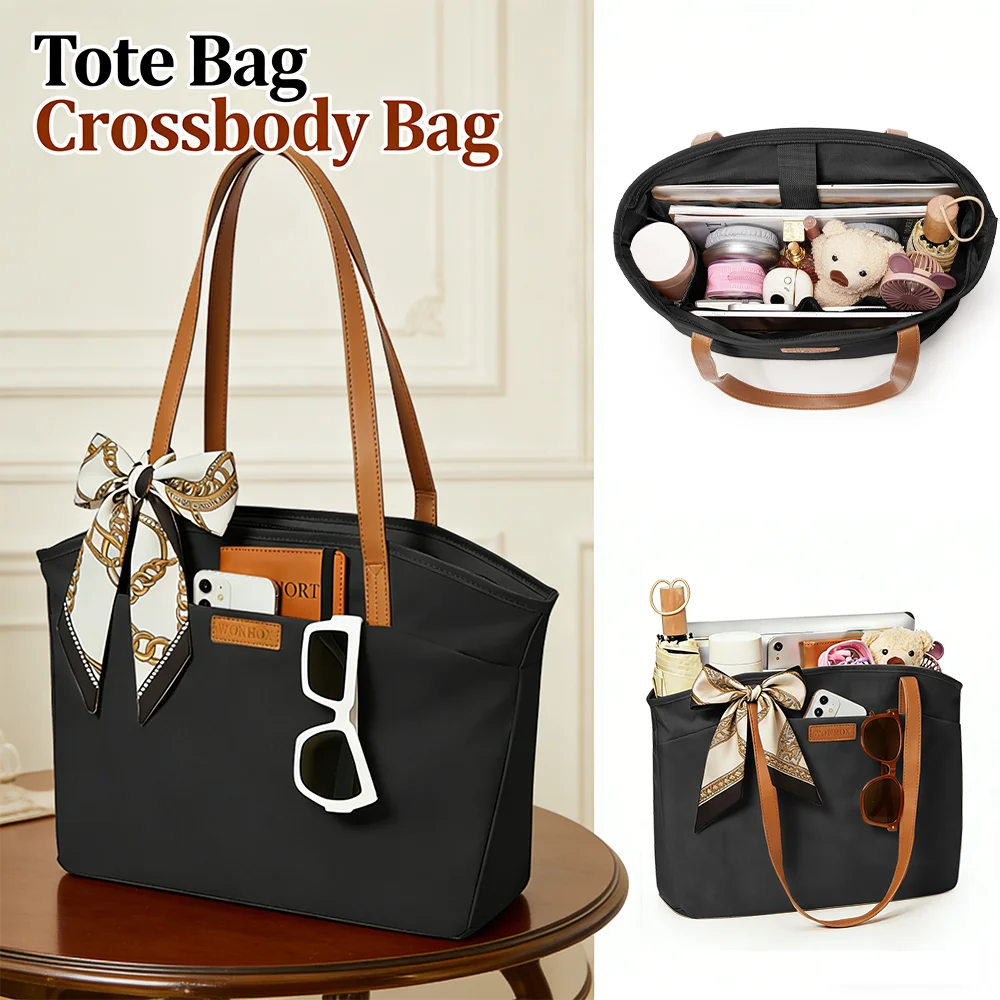 Große Damenhandtasche, Koreanischer Stil Schultertasche, Shopper-Tasche für Pendlerinnen