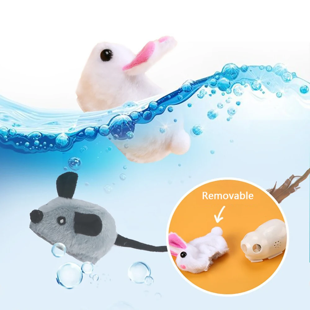 Cats Toys Electric Mouse USB Charging Auto-sensing Plastic Plush Interactive Cat Toy  Pet Supplies Automatic Obstacle Avoidance