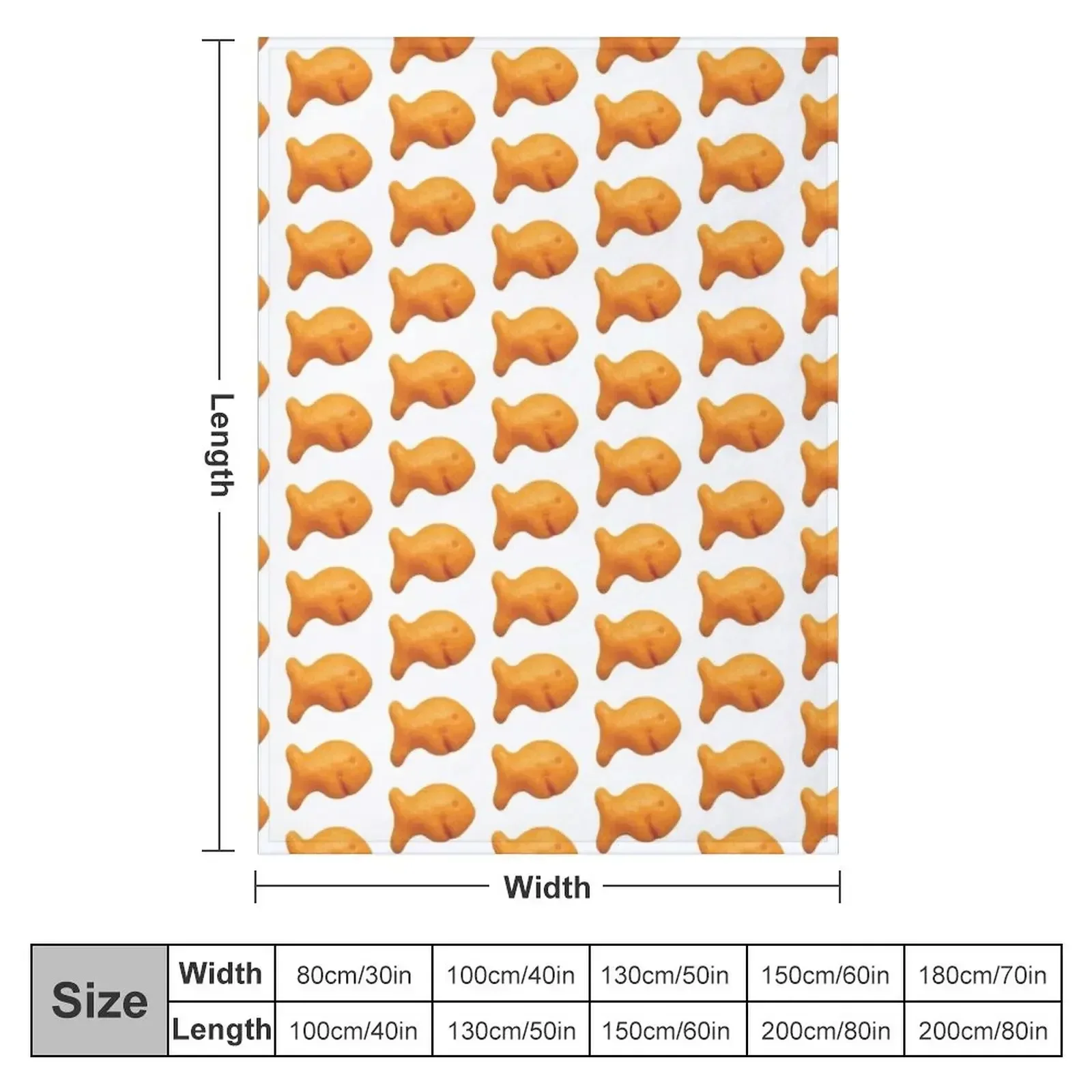 Goldfish Cracker Throw Blanket Heavy blankets and throws Blankets