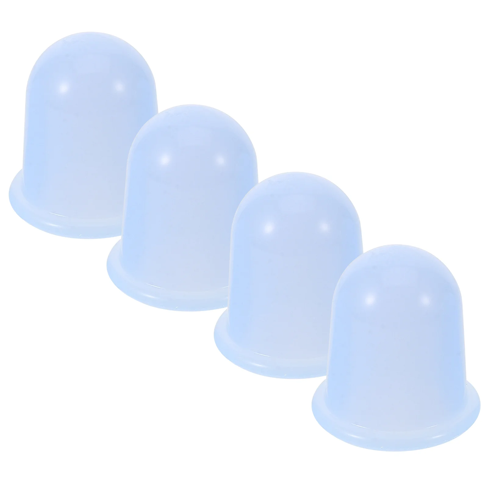 

4 Pcs Silicone Cupping Massage Vacuum Device 4pcs (Blue) Suction Tool Massager The Face