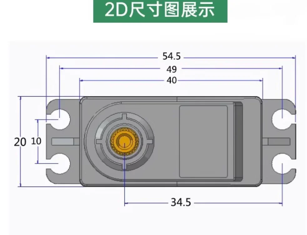 TD-8815MG Digital Servo Model Metal Gear High Torque 15kg 90/180/270/360 Degree Model RC Servo 4.8V-7.2V for Robot Car Aircraft