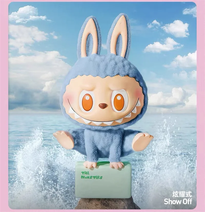 Genuine Blind Box Labubu The Monsters Lazy Yoga Series Handheld Mystery Box Labubu Desktop Ornament Collection Edition Toy Gift