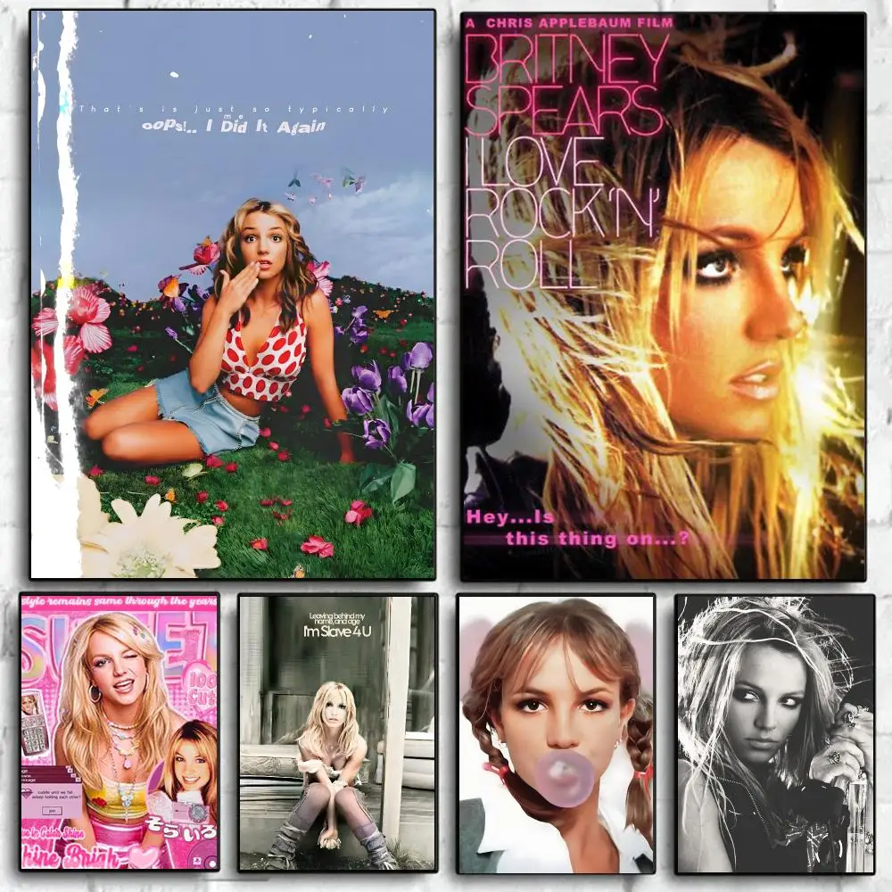 Britney Spears Popular Singer Poster Art HD Advanced Aesthetic Printing Paper Wall Art for Living Room Home Decor
