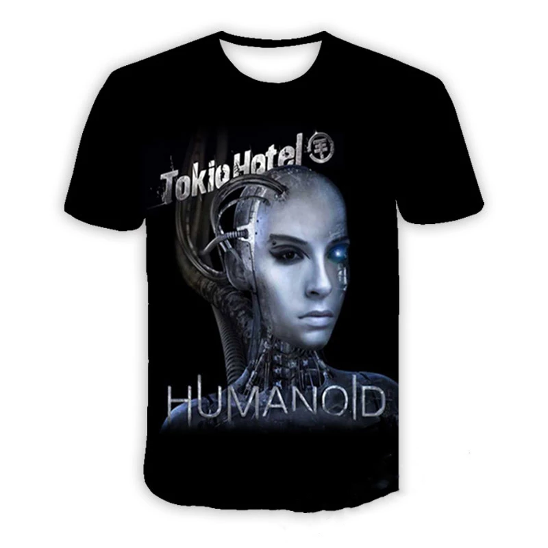 Tokio Hotel Rock Band 3D Print T-Shirts Streetwear Casual Men Women Fashion Short Sleeve T Shirt O-Neck Male Tees Tops Clothing
