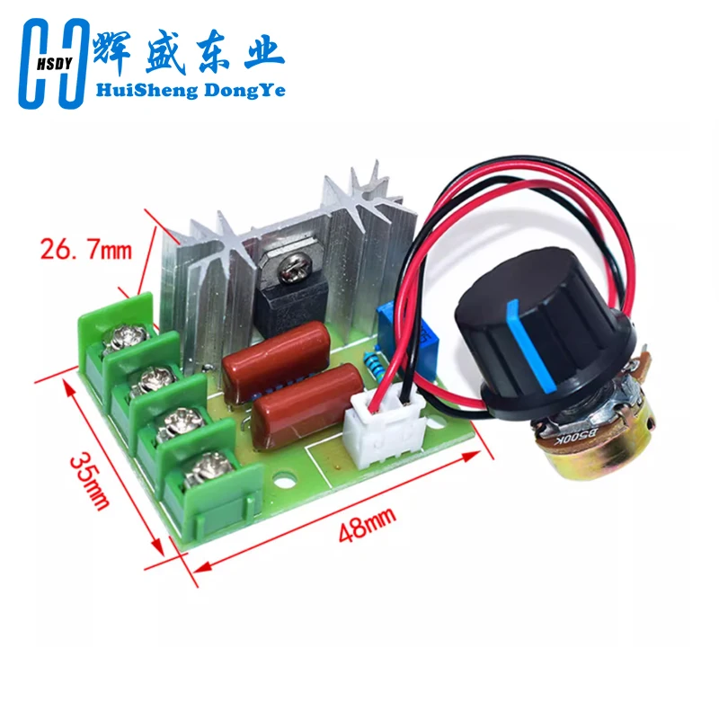 AC 220V 2000W SCR Voltage Regulator Dimming Dimmers Motor Speed Controller Thermostat Electronic Voltage Regulator Module