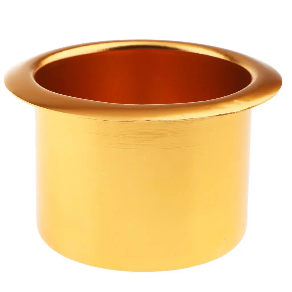 Vehicle Beverage Holder Gold Aluminum Alloy Marine Boat Car Truck RV Ashtray Cup Holder