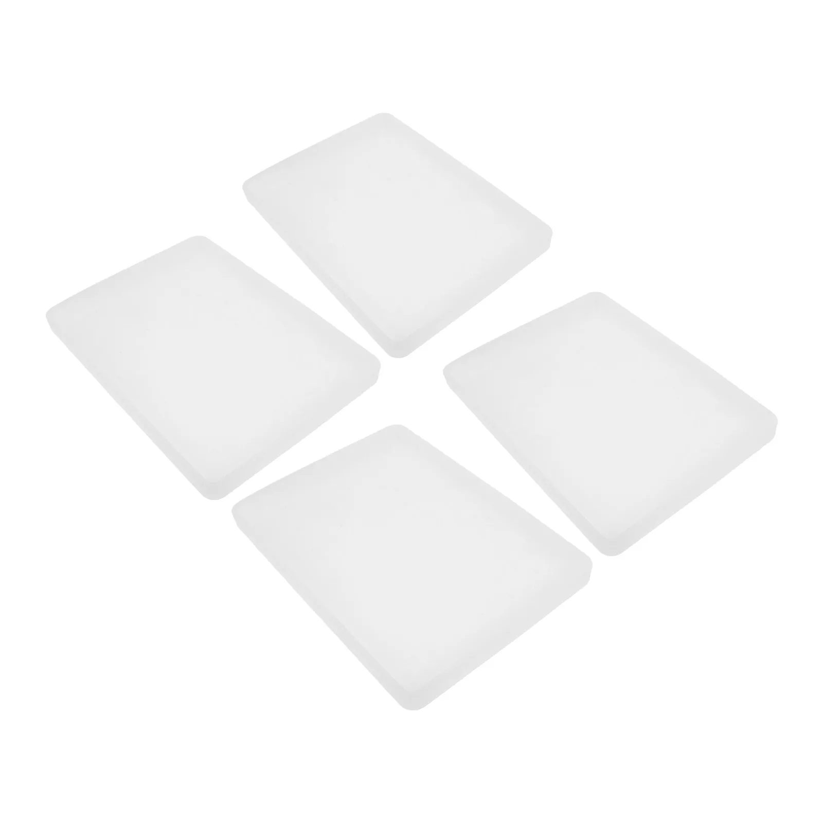 4Pcs Silicone Tray Mould Rectangle Heat Resistant Resin Tray Mold for Epoxy Resin Organizer Coaster DIY Decorative Casting Mold