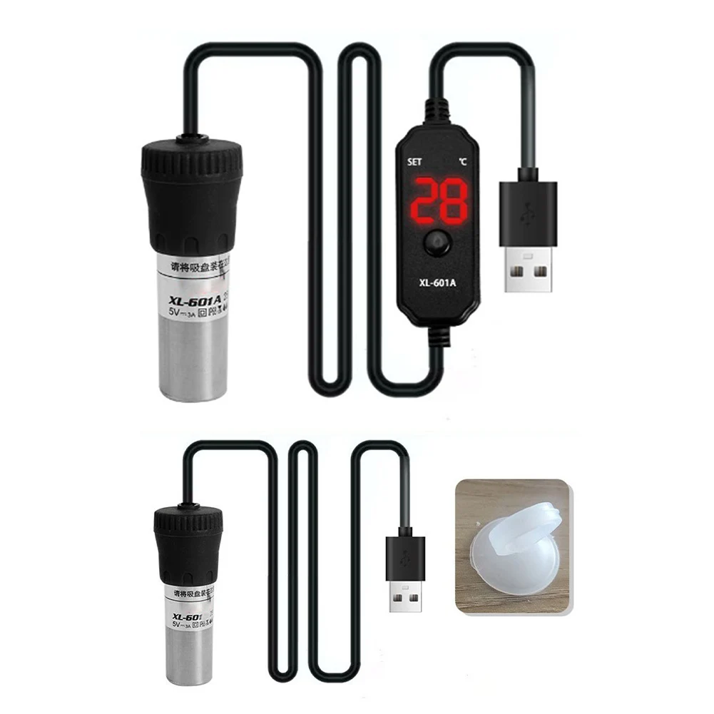 

Aquarium Heater 20W/25W Adjustable Submersible Mini Fish Tank Heater With Digital Display External Temperature Controller