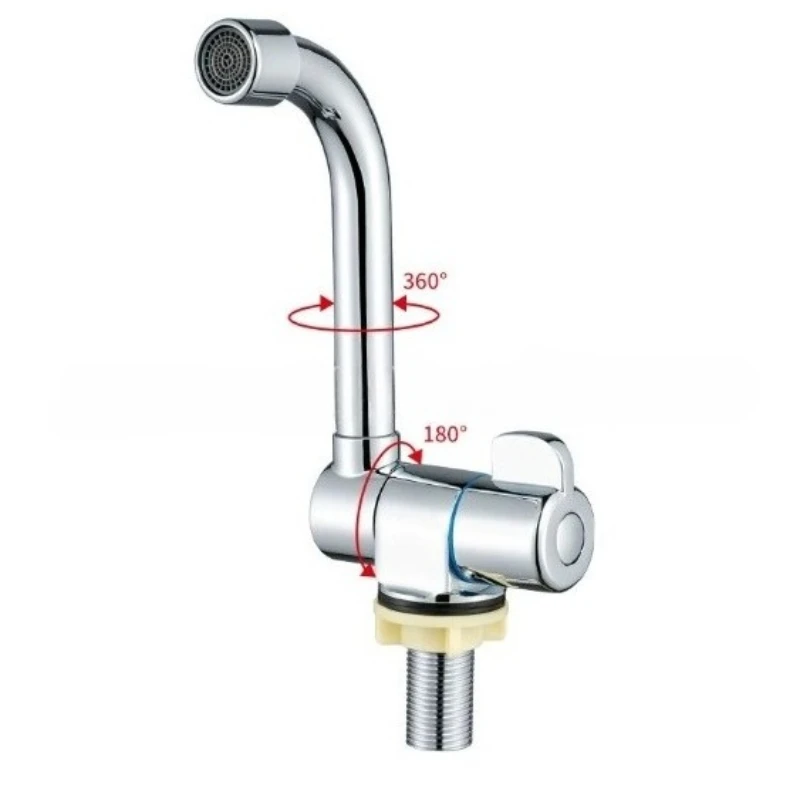 

Складной кран из нержавеющей стали, кухонный кран для холодной воды для прицепа-кемпера, прочный, простой в установке